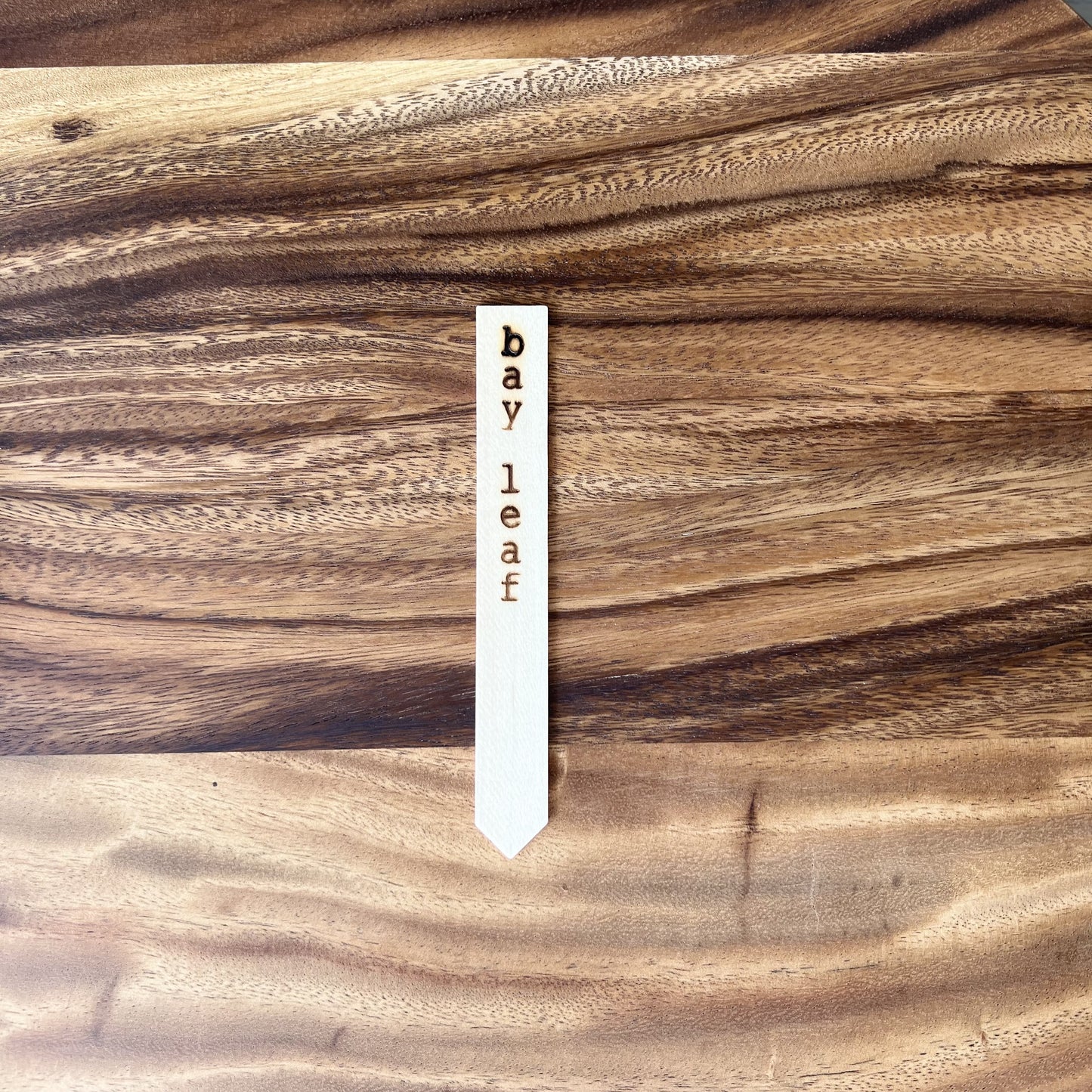 Herb Garden Plant Markers -Eco Friendly Natural Wood Planter Stakes