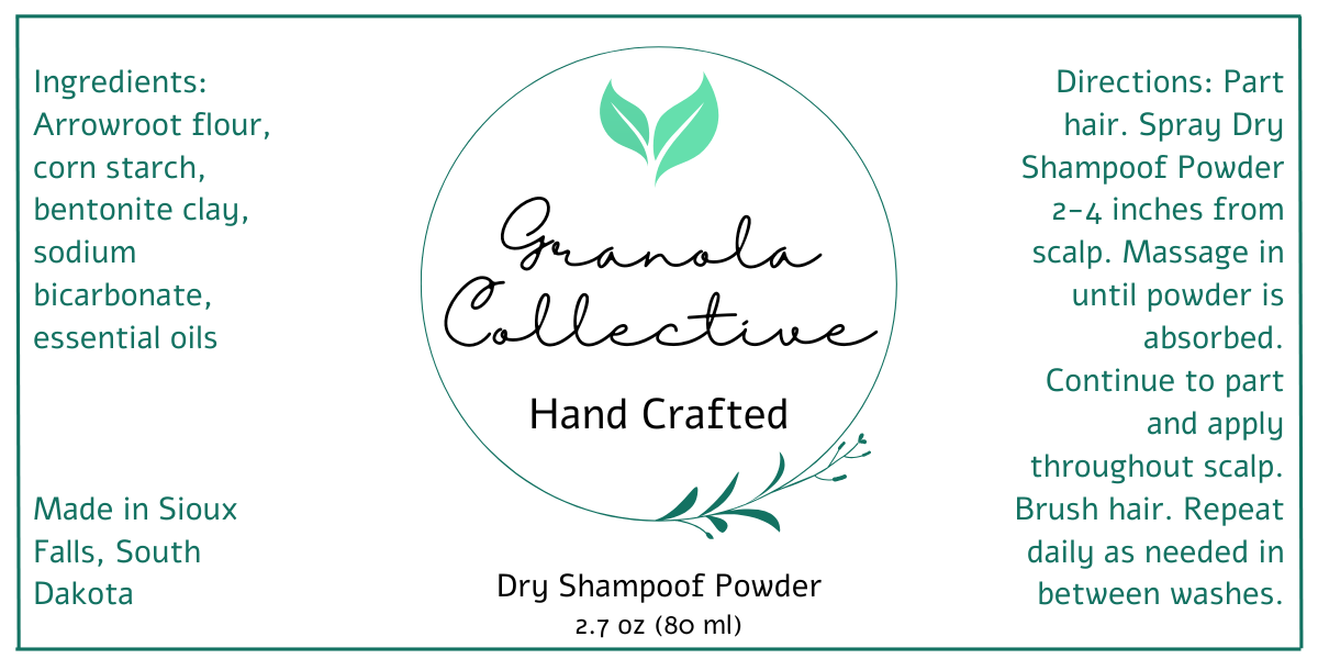 Natural Dry Shampoo Powder for All Hair Types | Handcrafted Plant-Based Hair Refresher | Vegan Dry Shampoo with Organic Ingredients