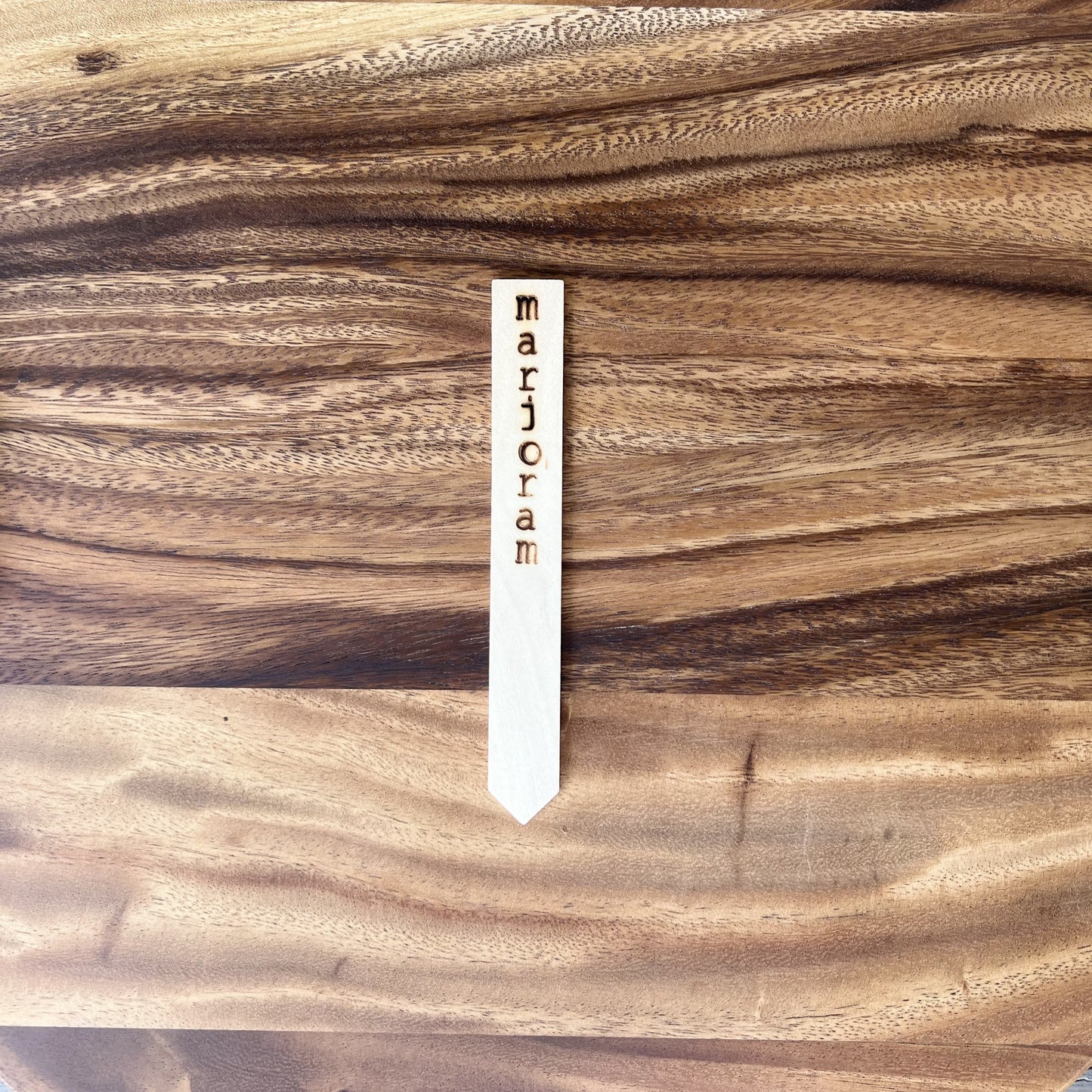 Herb Garden Plant Markers -Eco Friendly Natural Wood Planter Stakes