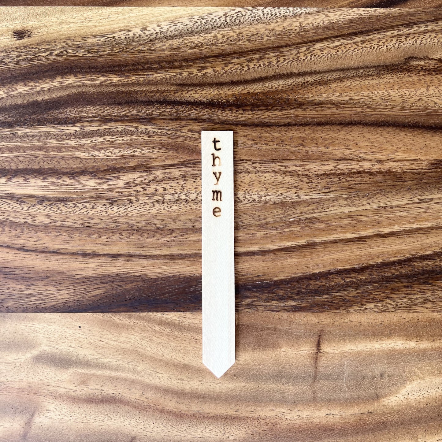 Herb Garden Plant Markers -Eco Friendly Natural Wood Planter Stakes