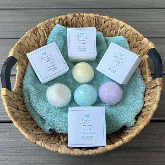 Natural Bath Fizzy Ball - Plant Based Ingredients, Good for Your Skin and Hair
