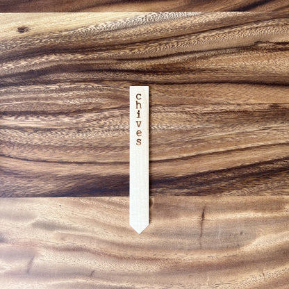 Herb Garden Plant Markers -Eco Friendly Natural Wood Planter Stakes