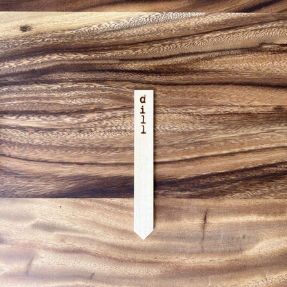 Herb Garden Plant Markers -Eco Friendly Natural Wood Planter Stakes