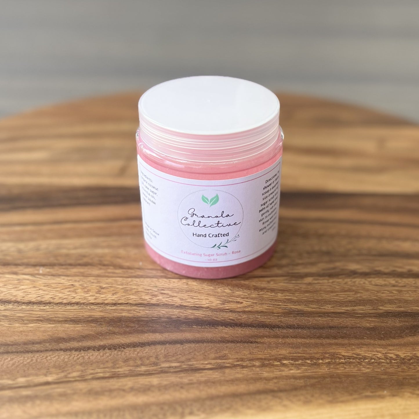New! Natural Exfoliating Sugar Scrub - Organic Body Scrub by Granola Collective