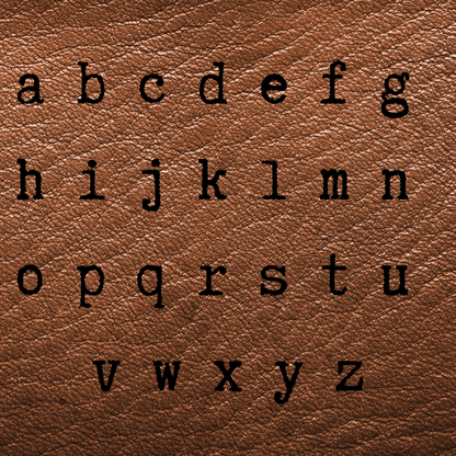 Custom Leather Keychain - Genuine Leather Embossed with Personalized Initials - Made to Order