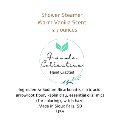 Shower Steamer - Natural Aromatherapy Spa Retreat in Your Home | Granola Collective